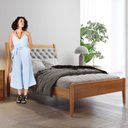 Ver mais imagens de Conjunto Cama Solteiro Vivare, Cômoda 5 Gavetas Unique e Mesa de Cabeceira 3 Gavetas Unique