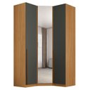 Ver imagem 2 de Guarda-roupa de Canto 100% MDF com Espelho 3 Portas Altezza