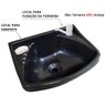Pia Lavatório Banheiro Plástico 4,8l Preta | Astra - 4