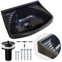 Ver imagem 2 de Pia Lavatório Banheiro Plástico 4,8l Preta | Astra