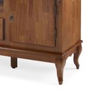 Ver imagem 3 de Rack para Sala Madeira Maciça com Pés Luis Xv 2 Gavetas 2 Portas e Nicho 60503m