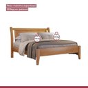 Ver imagem 5 de Conjunto Quarto de Casal Cama Queen Madeira Maciça e Mesa de Cabeceira 3 Gavetas Unique