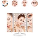 Ver imagem 3 de Espelho de Maquiagem Triplo com Led Dobrável – Luz Ajustável e Ampliação