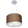 Lustre Luminária Pendente Cupula em Tecido Md-39801 - Bivolt - para 3-lâmpadas E27 - Lustres Vivare - 3