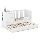 Ver imagem 4 de Quarto de Bebê Americano 6 Portas Com berço Americano Multifuncional Formare Branco Acetinado