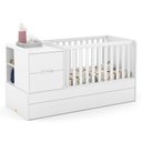 Ver imagem 2 de Quarto de Bebê Americano 6 Portas Com berço Americano Multifuncional Formare Branco Acetinado