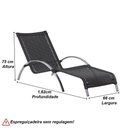 Ver imagem 3 de 4 Cadeiras e Mesa 2 Espreguiçadeiras e Mesa Preto