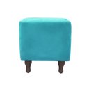 Ver imagem 3 de Recamier Baú Félix 140cm Suede Azul Turquesa Dominic Decor Felix