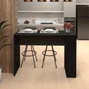 Ver imagem 2 de Bancada Cozinha Americana Gourmet com Prateleiras Preto