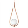 Lustre Pendente On Drop - Bronze com Globo de Vidro Branco - 1