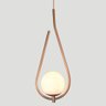 Lustre Pendente On Drop - Bronze com Globo de Vidro Branco - 2