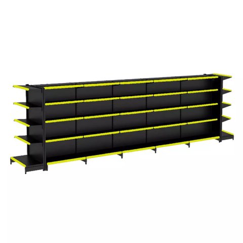 Gondola Centro 170 Fit Ate 5 Metros 2 Ponta Preto 60b Pe Amarelo