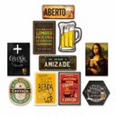 Ver imagem 1 de Kit com 10 placa decorativas em mdf - Cerveja Bebidas Churrasco