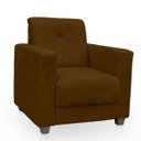 Ver imagem 4 de Poltrona Cadeira para Sala Confortável Reforçada Veneza Suede