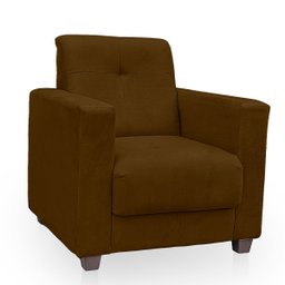 Poltrona Cadeira para Sala Confortável Reforçada Veneza Suede - 4