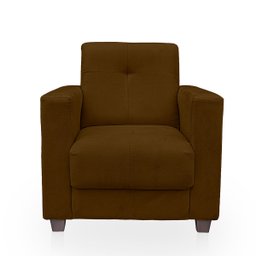 Poltrona Cadeira para Sala Confortável Reforçada Veneza Suede - 1