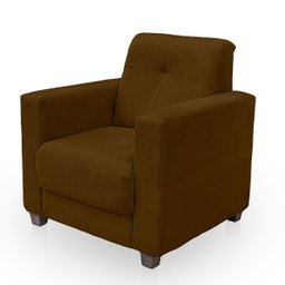 Poltrona Cadeira para Sala Confortável Reforçada Veneza Suede - 5