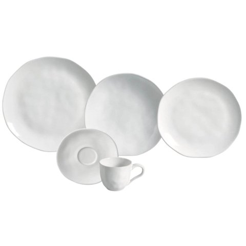 Aparelho de Jantar 30 Peças Orgânico New White Porto Brasil