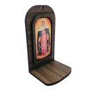 Ver imagem 2 de Oratório Nossa Senhora Das Lágrimas para Imagem de Santo Pequeno 15 Cm