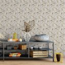 Ver imagem 2 de Papel de Parede Temático 3d Estofado Branco - 3,00x0,50m