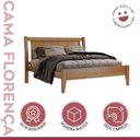 Ver imagem 7 de Conjunto Cama de Casal em Madeira Maciça 140cm Florença e Cômoda 5 Gavetas com Sapateira Unique