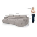Ver imagem 5 de Sofá Orgânico Encantus 3 Lugares para Sala 2,92 Cm Cappuccino Redenobre