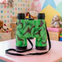 Ver imagem 3 de Brinquedo Binóculo Bússola Cordão Infantil Camuflado Militar