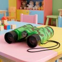 Ver imagem 1 de Brinquedo Binóculo Bússola Cordão Infantil Camuflado Militar
