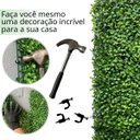 Ver imagem 3 de Kit 25 Painéis Decorativos de Jardim Vertical Artificial com Buxinho Premium UV