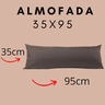 Almofada Decorativa Grande Encosto Sofá Cama Poltrona Pallet Apoio Dormir de Lado Travesseiro Decora - 2