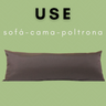 Almofada Decorativa Grande Encosto Sofá Cama Poltrona Pallet Apoio Dormir de Lado Travesseiro Decora - 3
