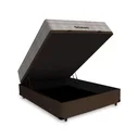 Ver imagem 3 de Cama Box com Baú Casal Marrom + Colchão de Molas Ensacadas - Ortobom - Airtech Springpocket - 138x18