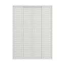 Ver imagem 3 de Porta Balcão de Aluminio Branco 6 Folhas Linha 25 com Fechadura 2,10x1,50