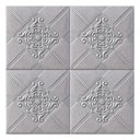 Ver imagem 1 de Kit 2 Painel Auto Adesivo Placa 3d Ladrilhos Prateados 70x70cm