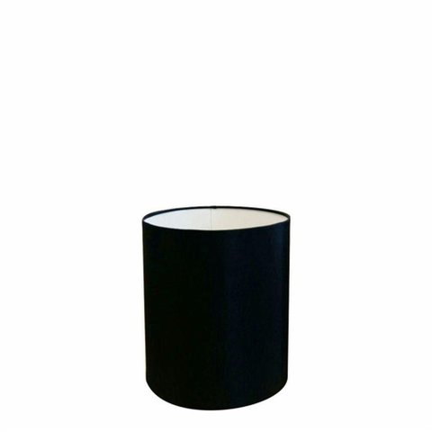 Cúpula Abajur Cilíndrica Cp-7001 Ø13x15cm - Preto