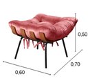 Ver imagem 3 de Puff Costela Cor:Suede Rosa 280