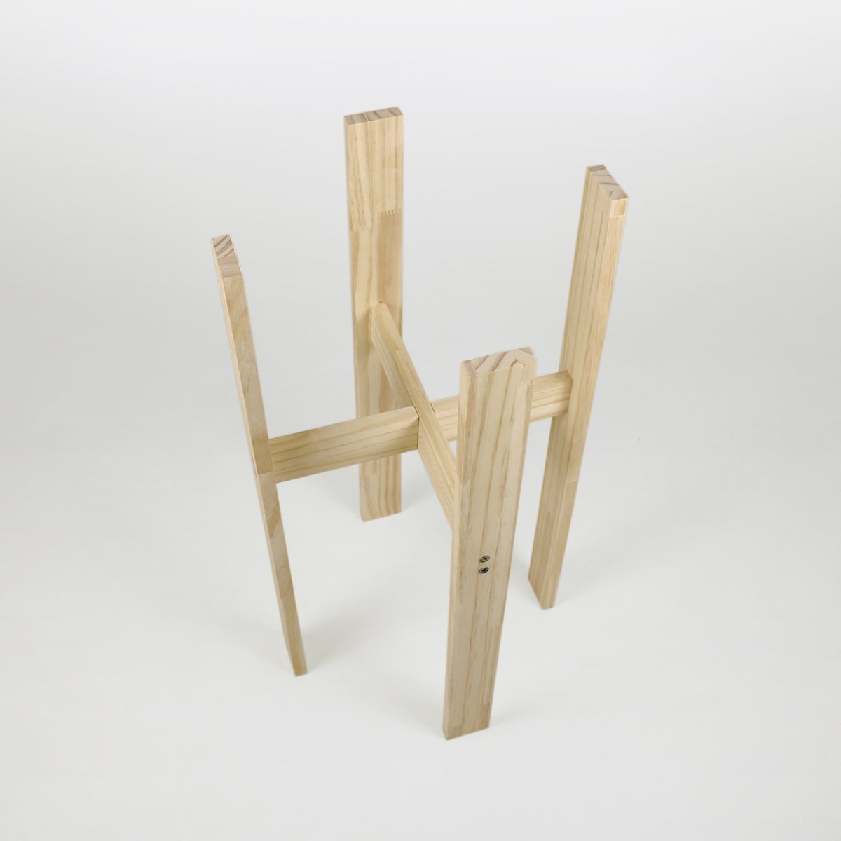 Suporte de Madeira Pinus para Vasos de Plantas - 30x60 | MadeiraMadeira