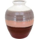 Ver imagem 1 de Vaso Decorativo Enfeite Casa Cerâmica 26x20x20cm Marrom