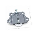 Ver imagem 3 de Kit 2 Roldanas para Portas de Correr 40kg Nylon Closets Guarda Roupas Armários Aéreos DT22 de Toni