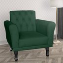 Ver imagem 4 de Poltrona Decorativa Classic Capitonê Suede Diversas Cores - DS Estofados - Verde