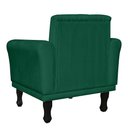Ver imagem 3 de Poltrona Decorativa Classic Capitonê Suede Diversas Cores - DS Estofados - Verde