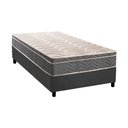 Ver imagem 1 de Conjunto Box Solteiro: Colchão Anatômico Paropas D45 Confort Mega Firme + Base Crc Suede Gray (