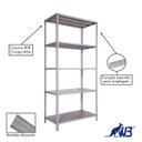 Ver imagem 4 de Estante de Aço com 05 Bandejas 58 cm (24/18) - 1,98x0,92x0,58m - W3 - 16005