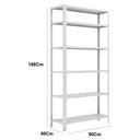 Ver imagem 2 de Estante de Aço com 05 Bandejas 58 cm (24/18) - 1,98x0,92x0,58m - W3 - 16005