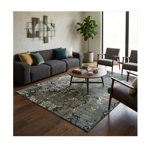 Tapete para Sala Soft Delicate 200x300 1036 Azul