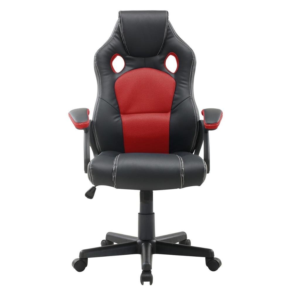 Cadeira Gamer + Mesa Para Computador ME4152 Trevalla Preta/Vermelha - 8