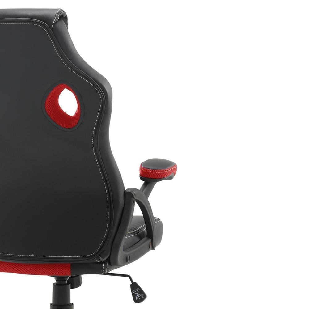 Cadeira Gamer + Mesa Para Computador ME4152 Trevalla Preta/Vermelha - 10