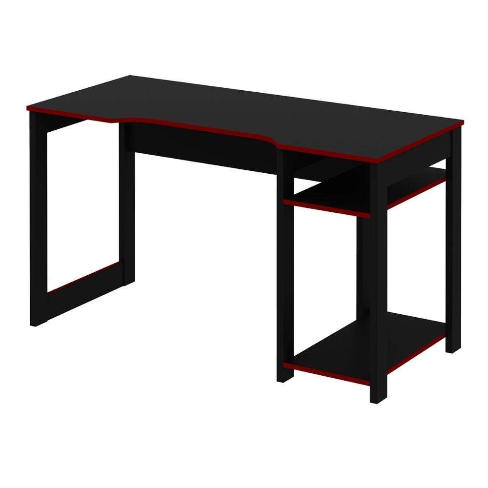 Cadeira Gamer + Mesa Para Computador ME4152 Trevalla Preta/Vermelha - 4