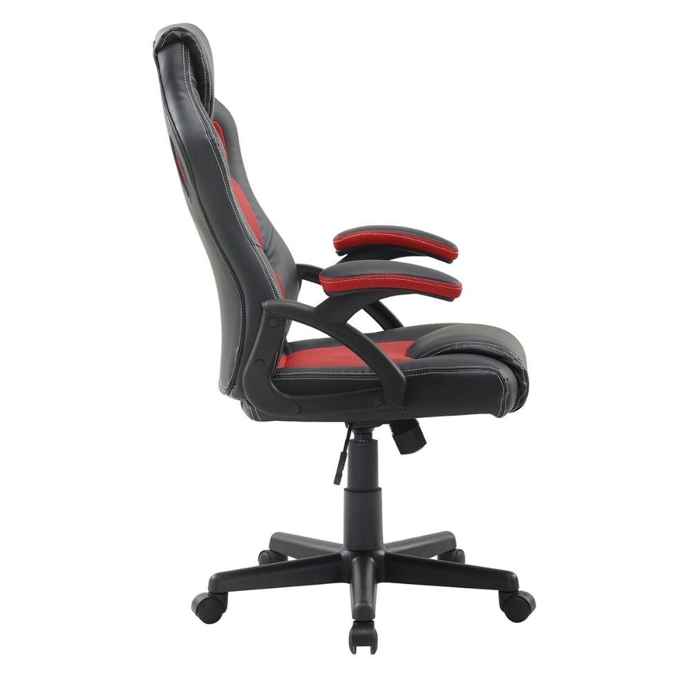 Cadeira Gamer + Mesa Para Computador ME4152 Trevalla Preta/Vermelha - 9