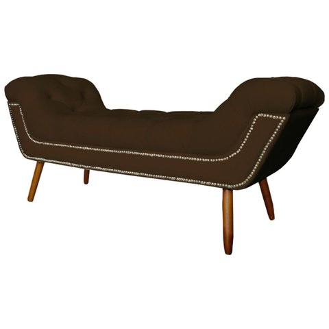 Recamier Sofá Divã Namoradeira Sienna 160cm Queen Suede
